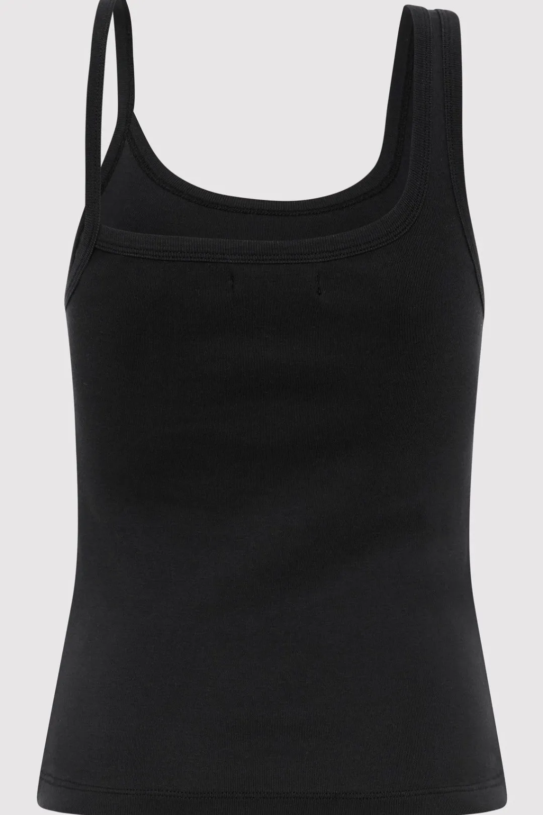 Basics*St. Agni Organic Cotton Asymm Tank - Black