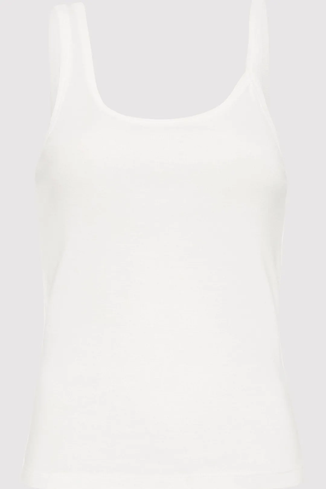 Tops*St. Agni Organic Cotton Asymm Tank - White