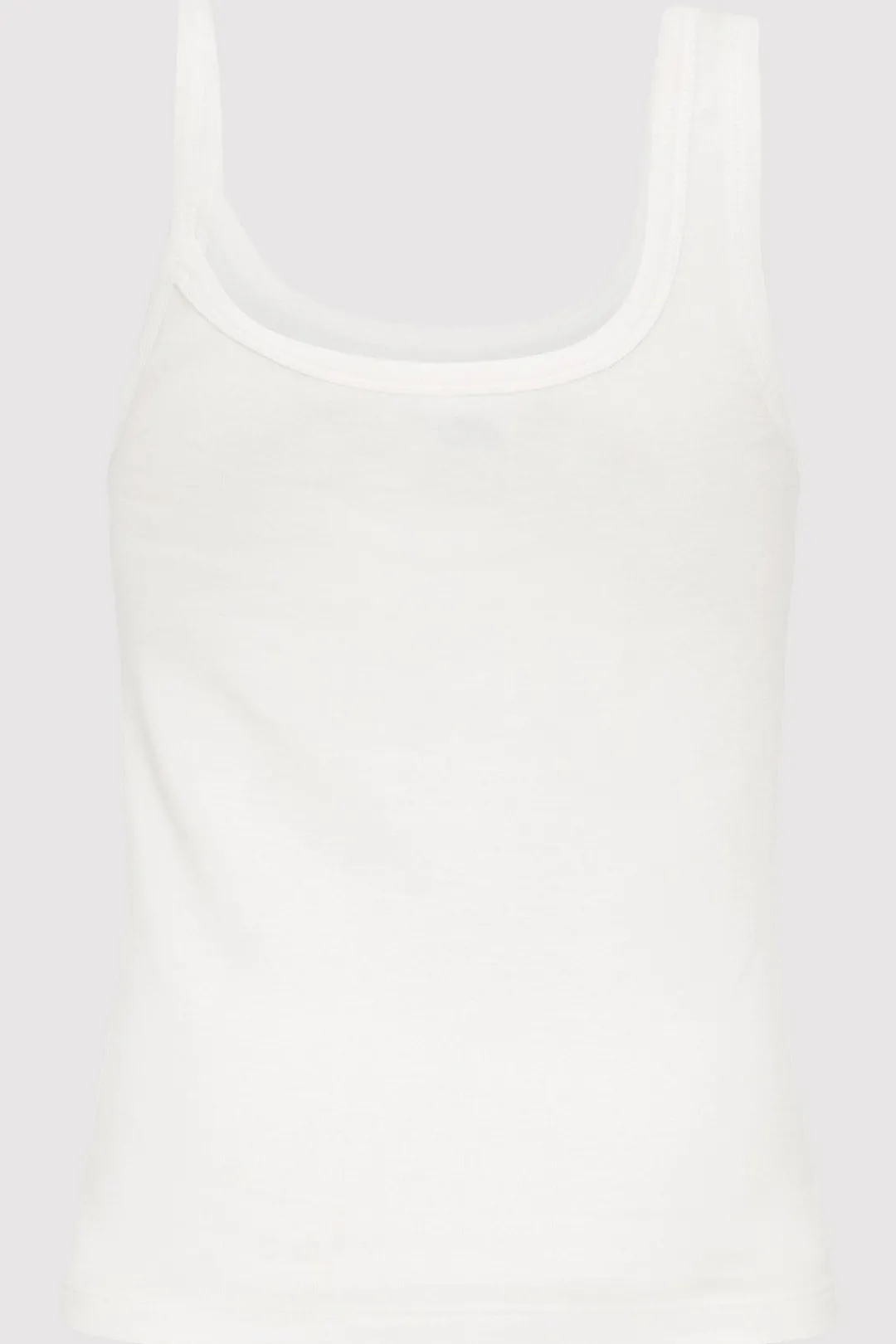Tops*St. Agni Organic Cotton Asymm Tank - White