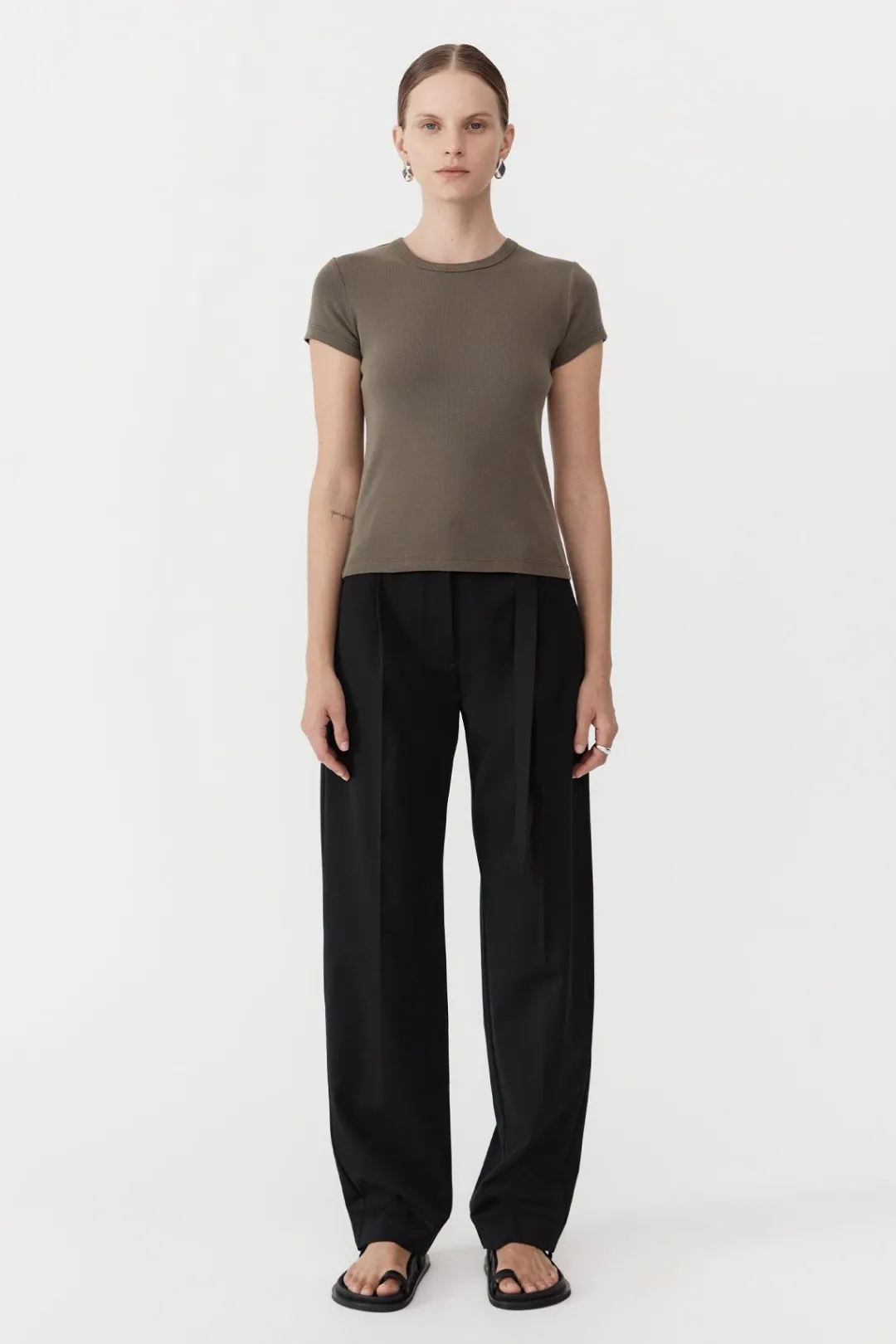 Tops*St. Agni Organic Cotton Baby Tee - Kelp