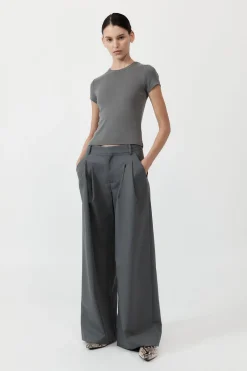 Basics*St. Agni Organic Cotton Baby Tee - Pewter Grey