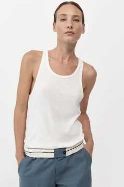 Singlets*St. Agni Organic Cotton Everyday Tank - White