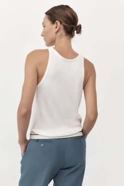 Singlets*St. Agni Organic Cotton Everyday Tank - White