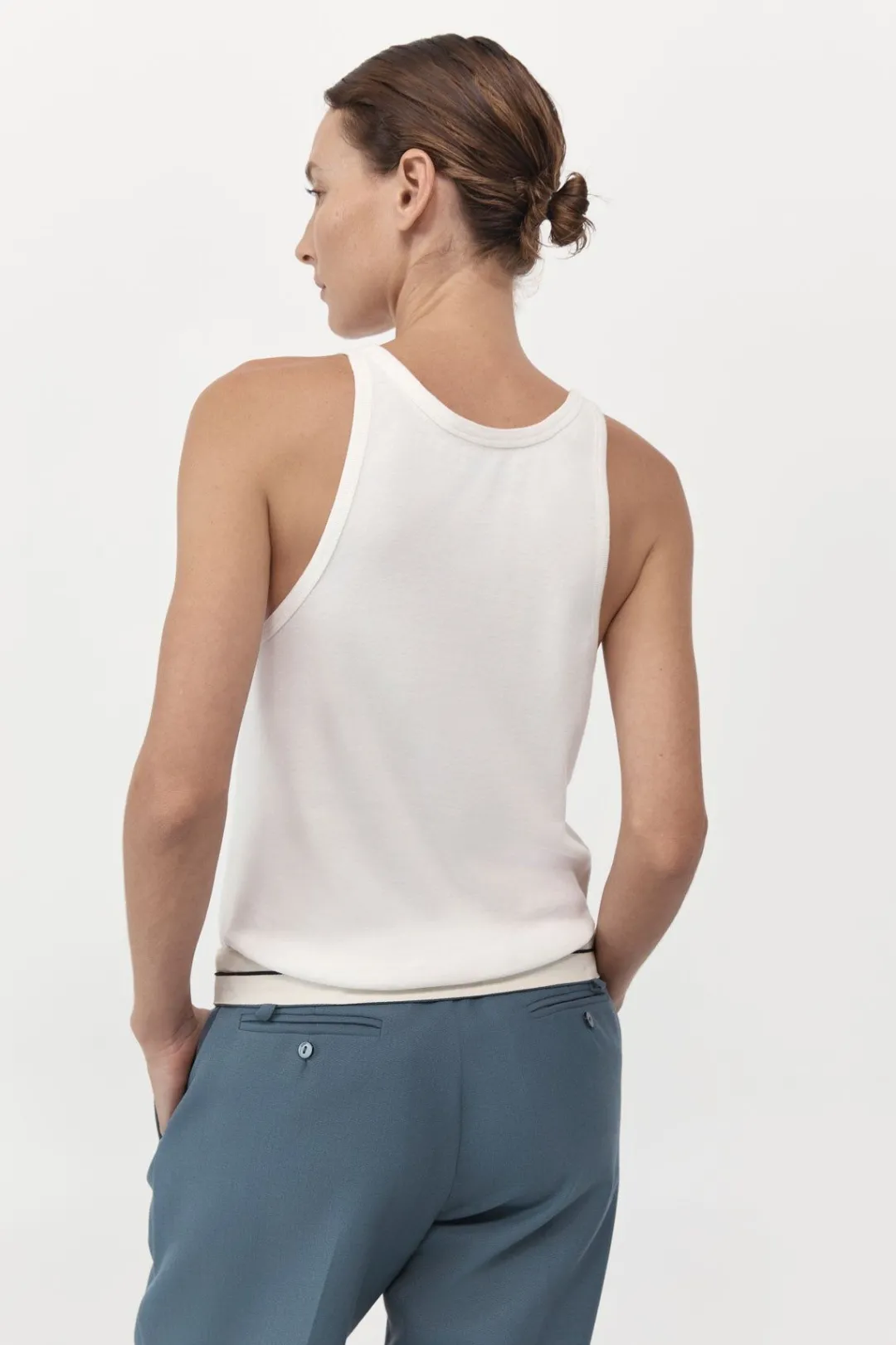 Basics*St. Agni Organic Cotton Everyday Tank - White
