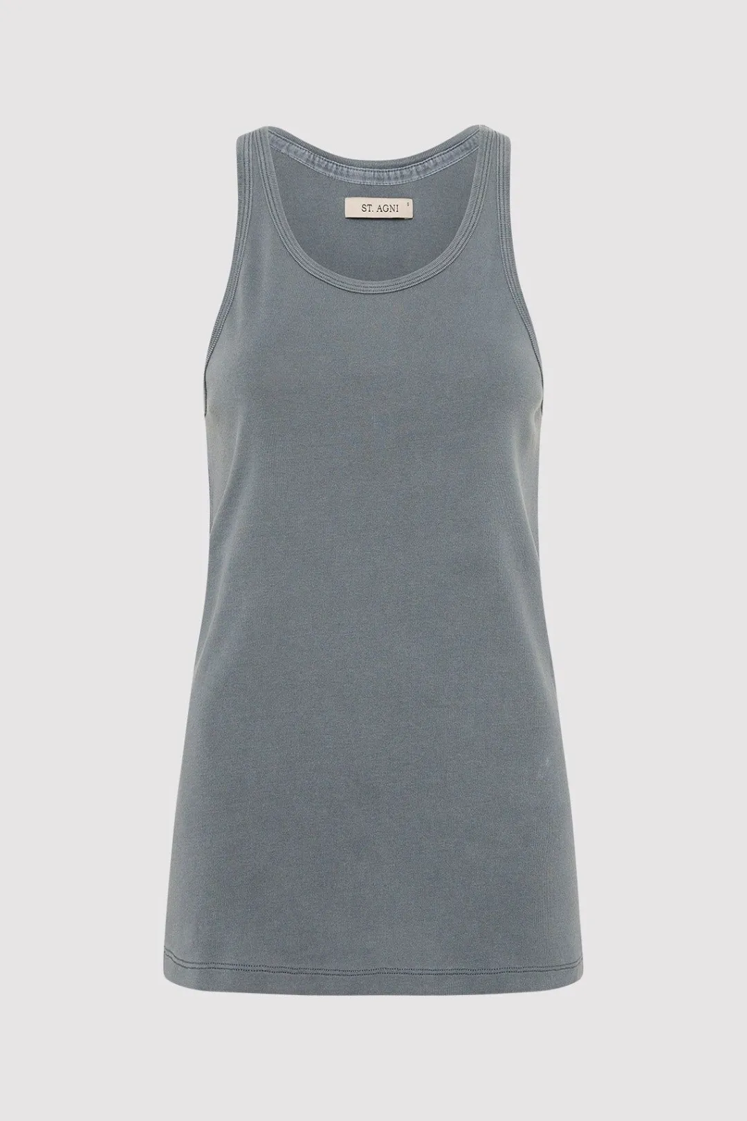 Singlets*St. Agni Organic Cotton Everyday Tank - Diesel Grey