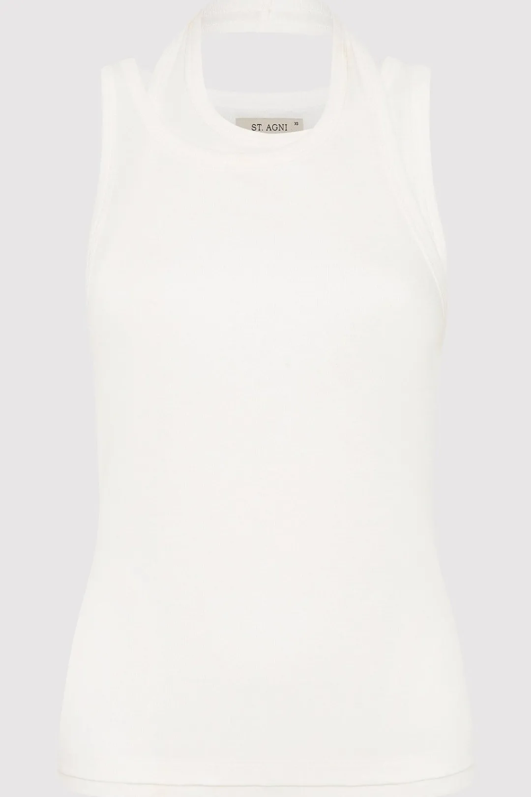 Singlets*St. Agni Organic Cotton Layered Tank - White