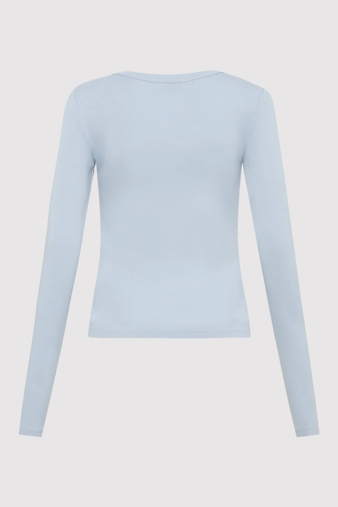 T-Shirts*St. Agni Organic Cotton Long Sleeve Top - Stone Blue
