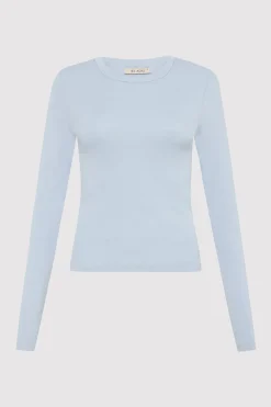Tops*St. Agni Organic Cotton Long Sleeve Top - Stone Blue