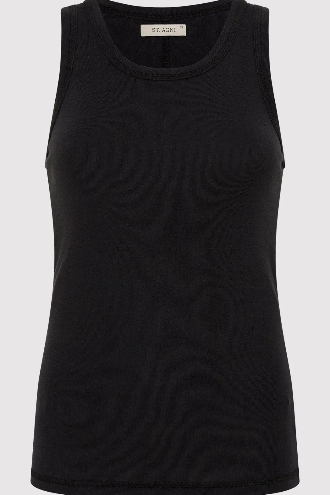 Tops*St. Agni Organic Cotton Singlet - Black