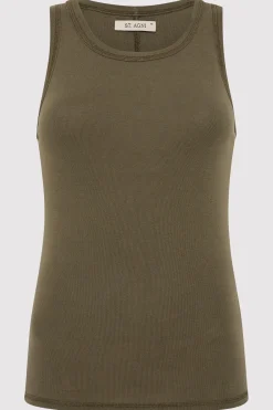Basics*St. Agni Organic Cotton Singlet - Kelp