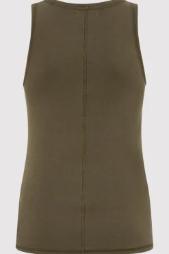 Basics*St. Agni Organic Cotton Singlet - Kelp