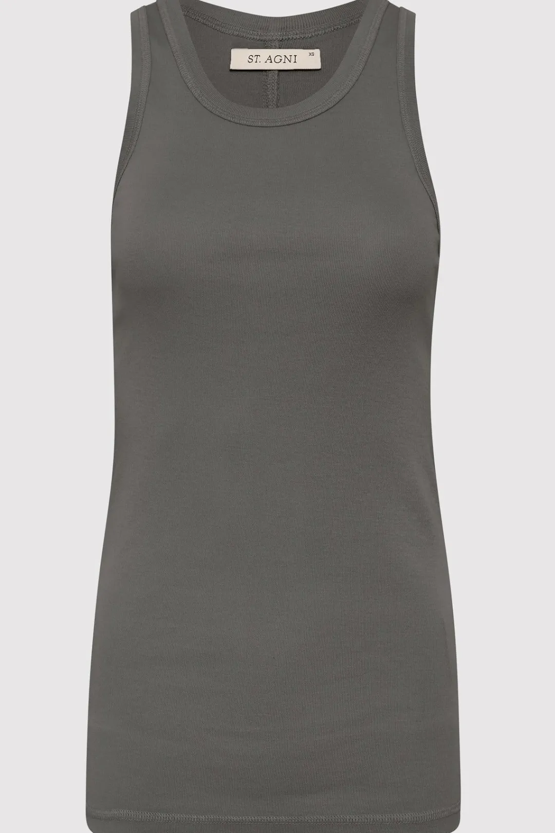 Basics*St. Agni Organic Cotton Singlet - Pewter Grey