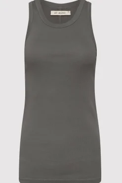 Unisex*St. Agni Organic Cotton Singlet - Pewter Grey