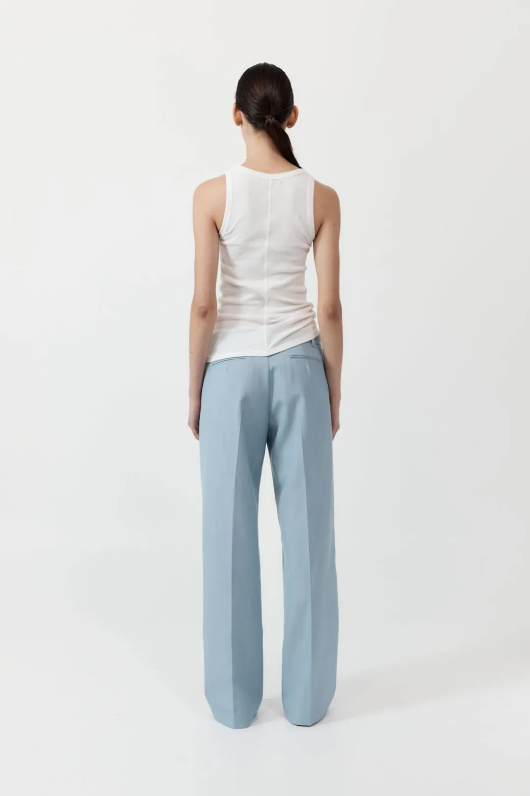 Basics*St. Agni Organic Cotton Singlet - White