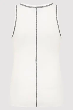 Singlets*St. Agni Organic Cotton Singlet - White/Black