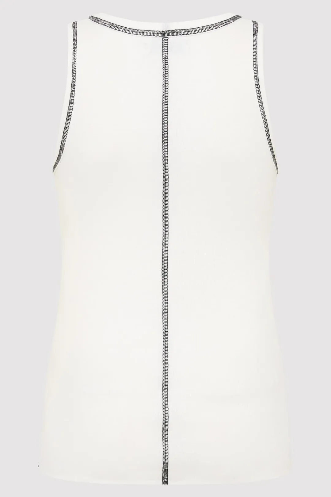 Tops*St. Agni Organic Cotton Singlet - White/Black