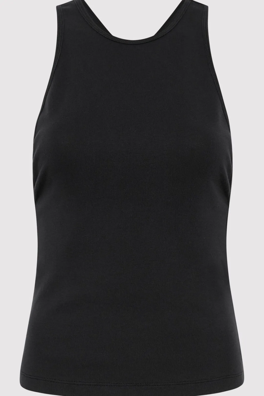 Unisex*St. Agni Organic Cotton V Back Tank - Black
