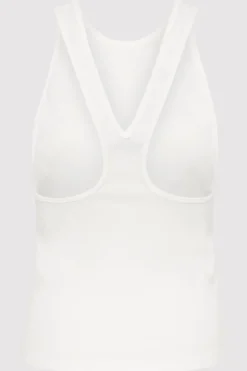 Unisex*St. Agni Organic Cotton V Back Tank - White
