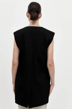 Tops*St. Agni Oversized Vest - Black