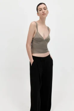 Singlets*St. Agni Peignoir Camisole - Castor Grey