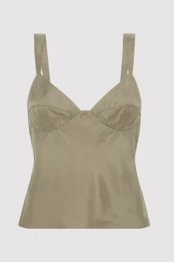 Tops*St. Agni Peignoir Camisole - Castor Grey