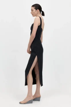 Dresses*St. Agni Pinstripe Midi Dress - Black