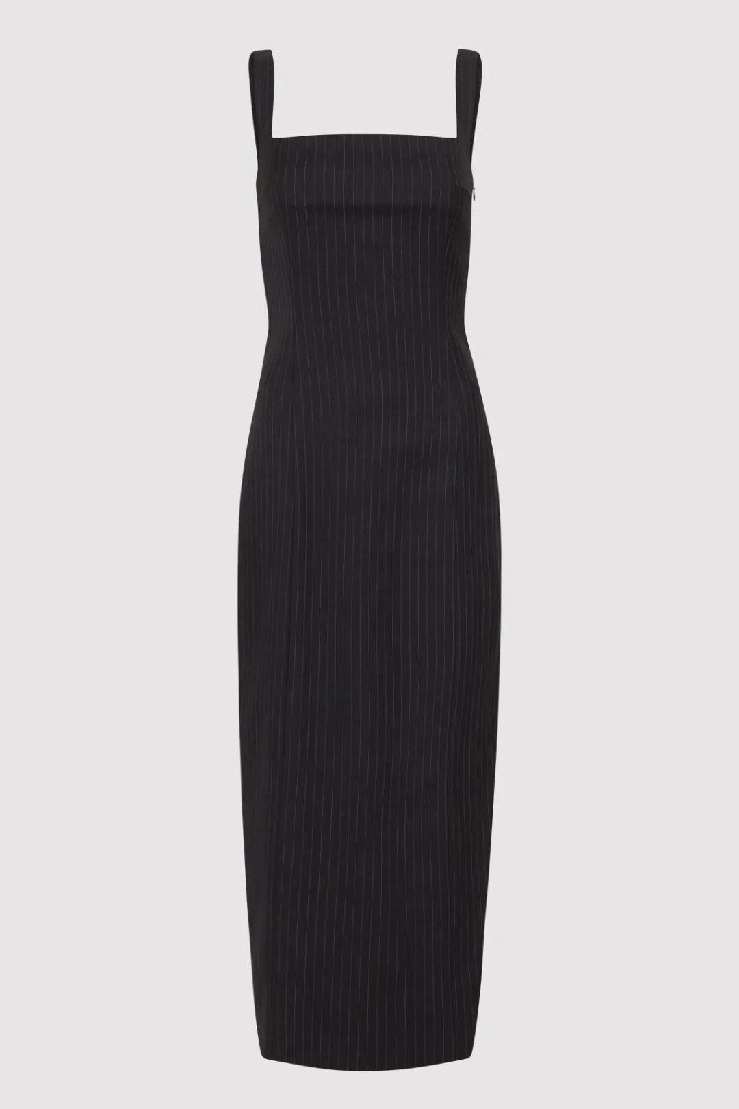 Dresses*St. Agni Pinstripe Midi Dress - Black