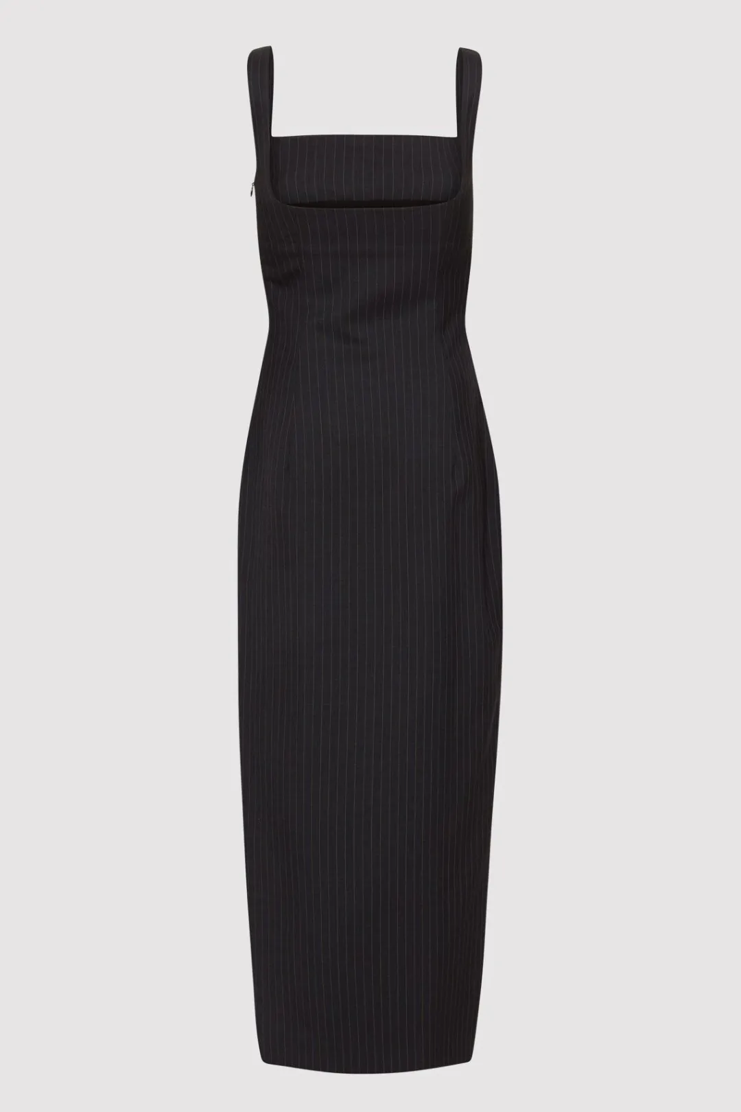 Dresses*St. Agni Pinstripe Midi Dress - Black