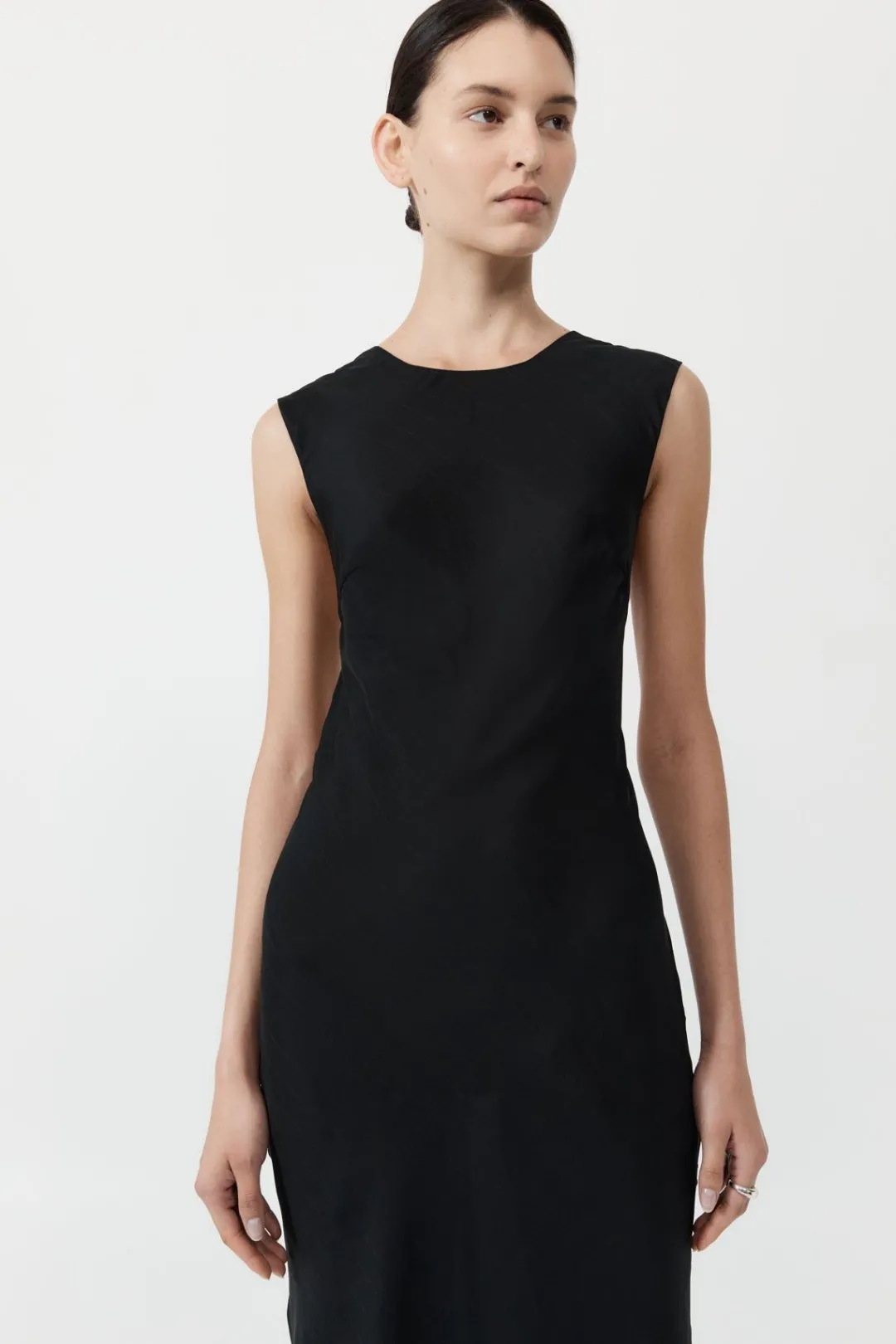 Dresses*St. Agni Pinstripe Silk Maxi Dress - Black