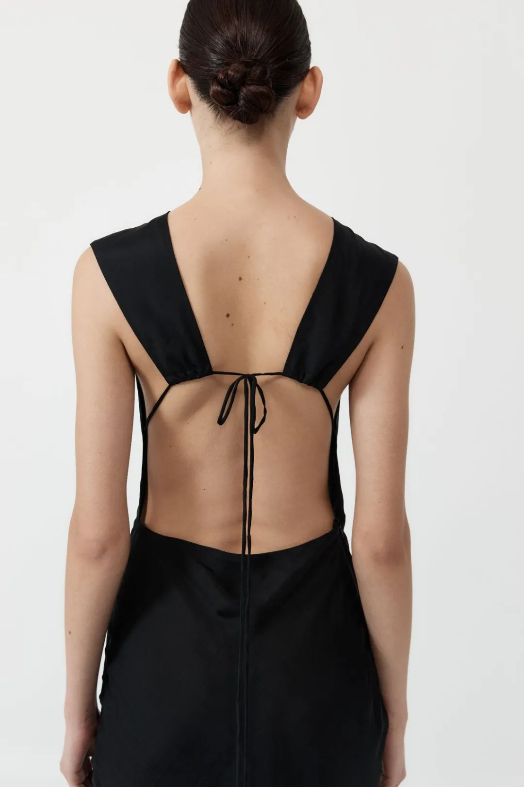 Dresses*St. Agni Pinstripe Silk Maxi Dress - Black