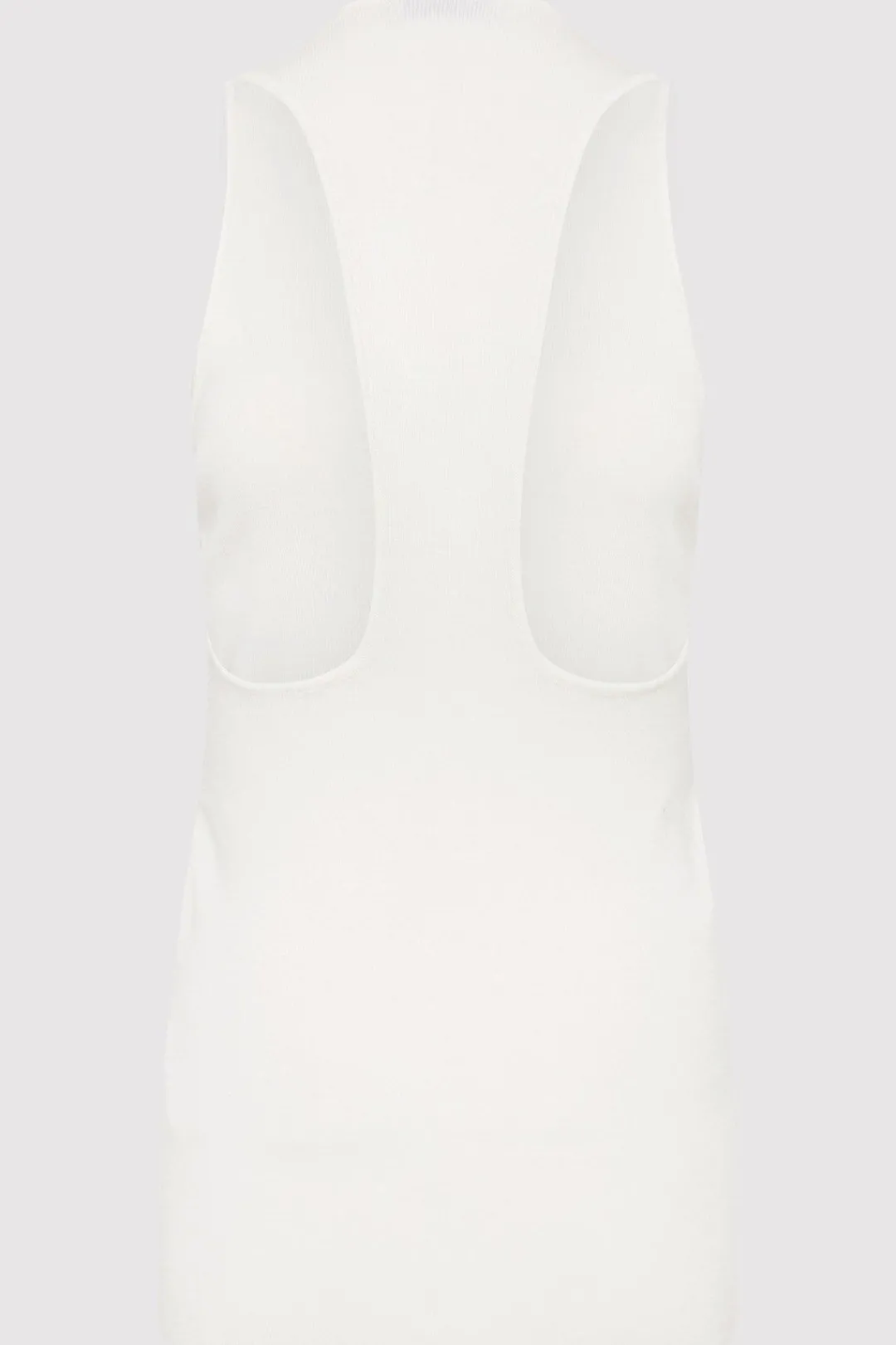 Knitwear*St. Agni Plunge Neck Knit Top - White