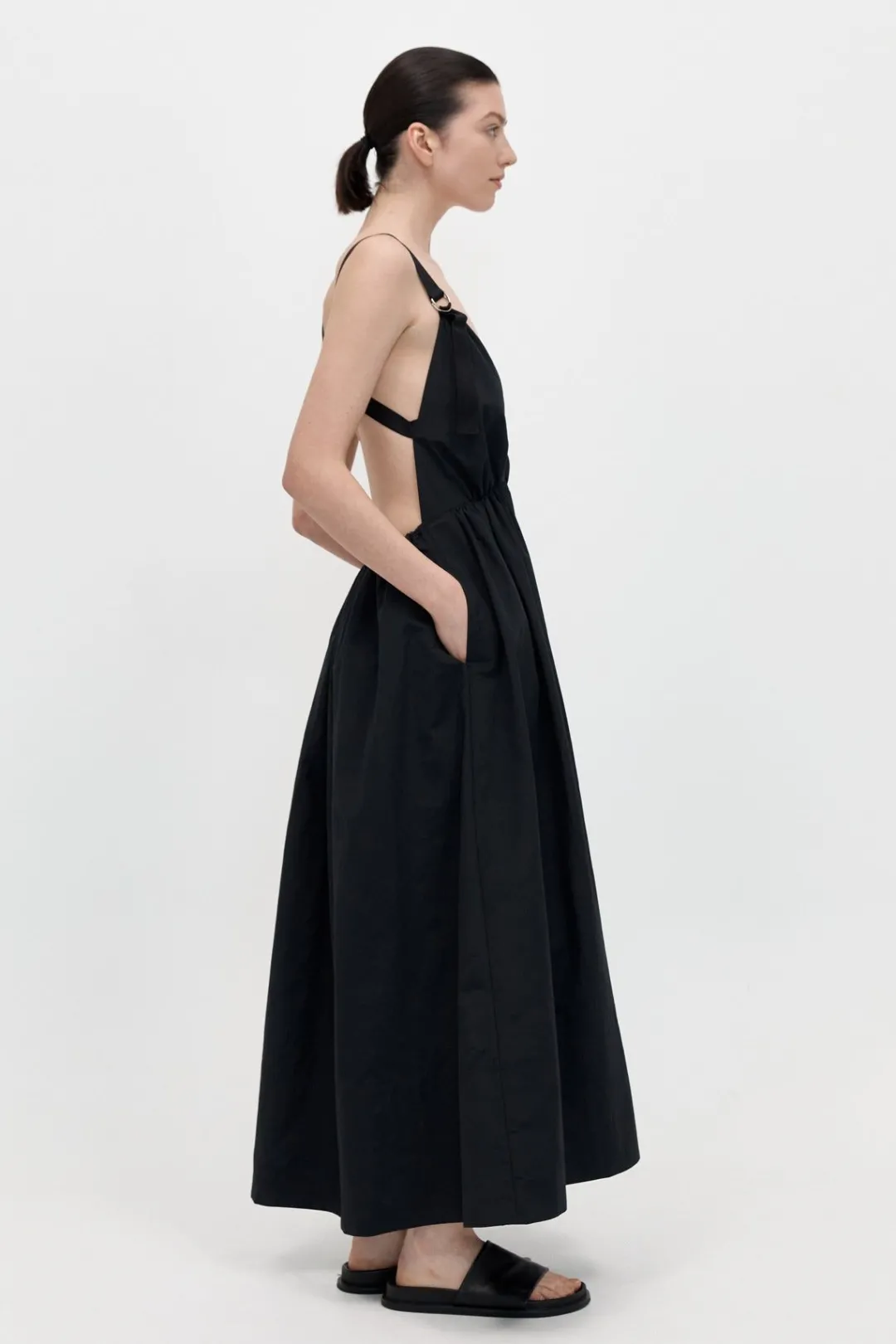 Dresses*St. Agni Plunge Sun Dress - Black