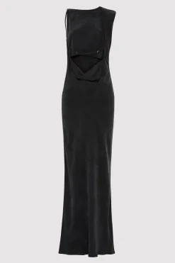Dresses*St. Agni PRE-ORDER: Sophia Drape Dress - Washed Black