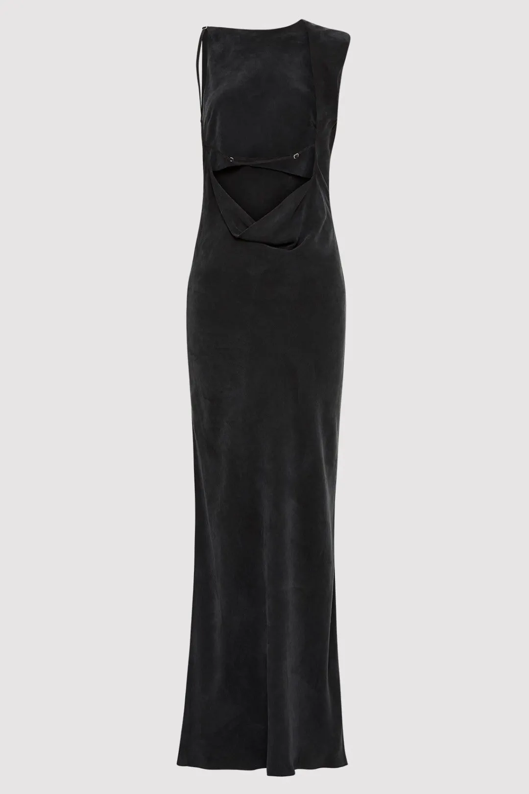 Dresses*St. Agni PRE-ORDER: Sophia Drape Dress - Washed Black