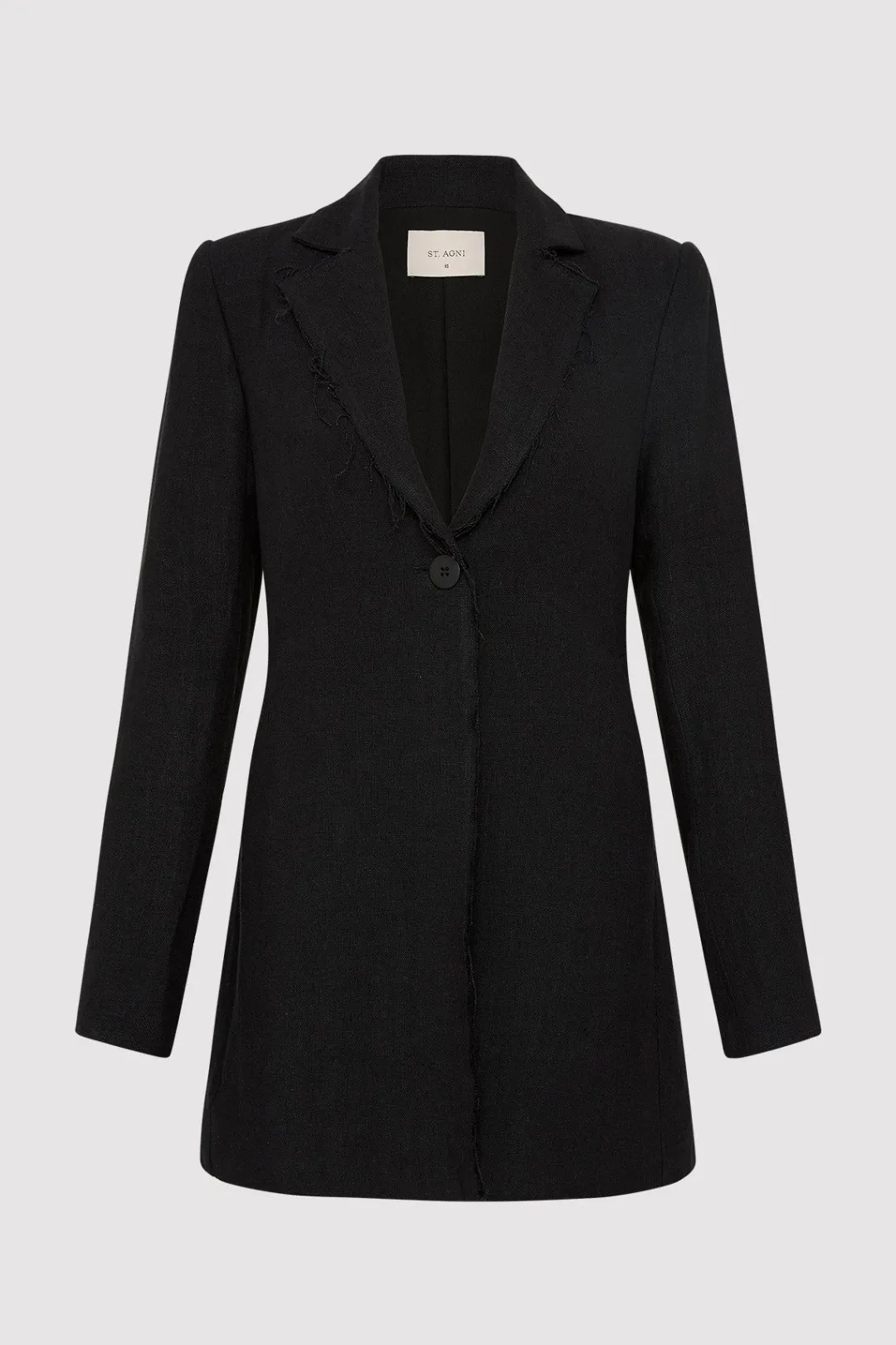 Tailoring*St. Agni Raw Edge Blazer - Black
