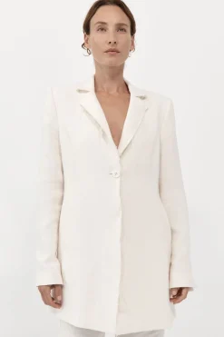 Jackets*St. Agni Raw Edge Blazer - Ivory