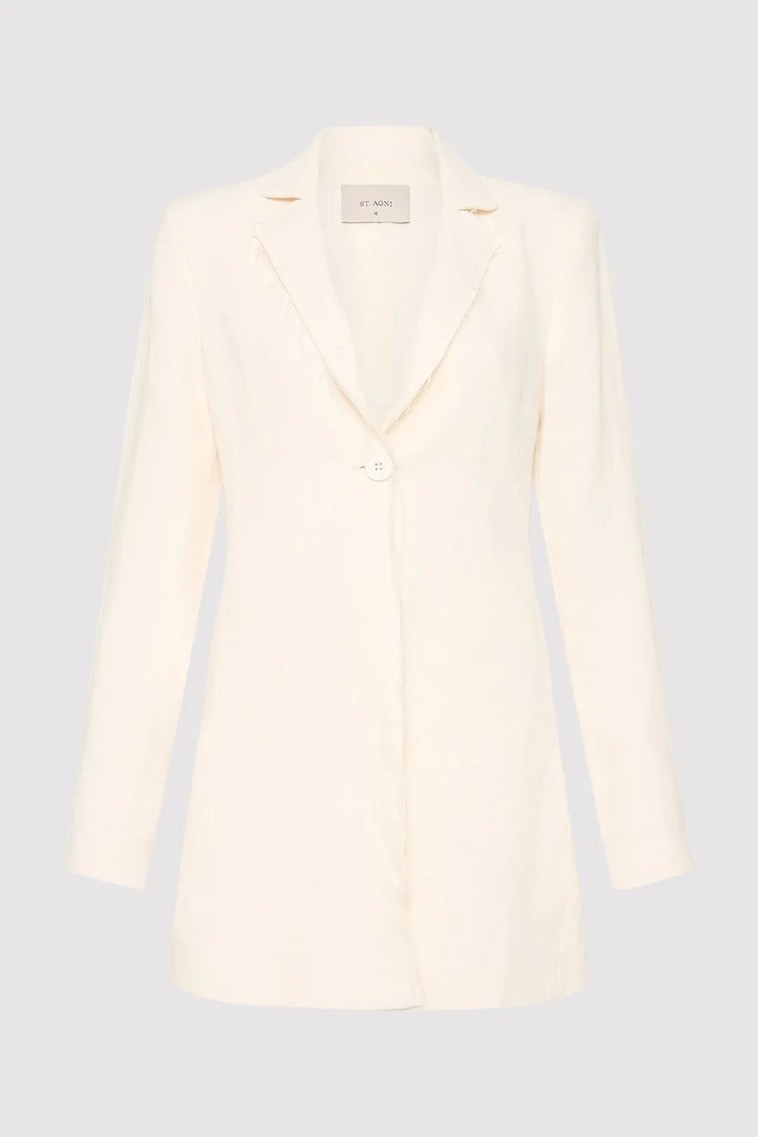 Jackets*St. Agni Raw Edge Blazer - Ivory