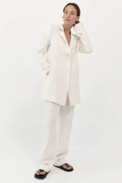Tailoring*St. Agni Raw Edge Blazer - Ivory