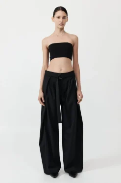 Tops*St. Agni Raw Edge Bodice - Black