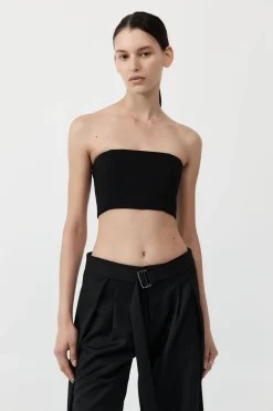 Tops*St. Agni Raw Edge Bodice - Black
