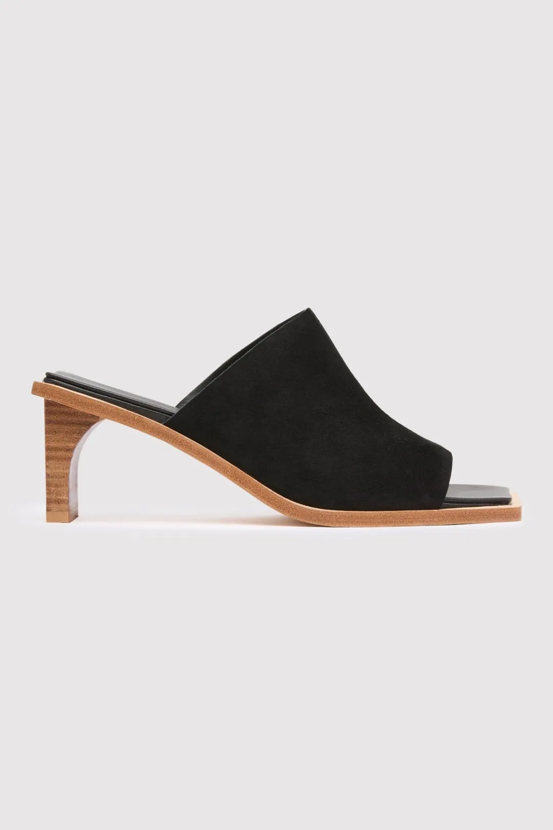 Heels*St. Agni Raw Edge Heel - Black