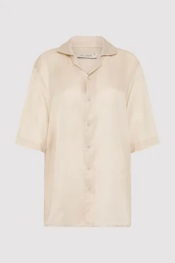 Tops*St. Agni Relaxed Collar Shirt - Birch