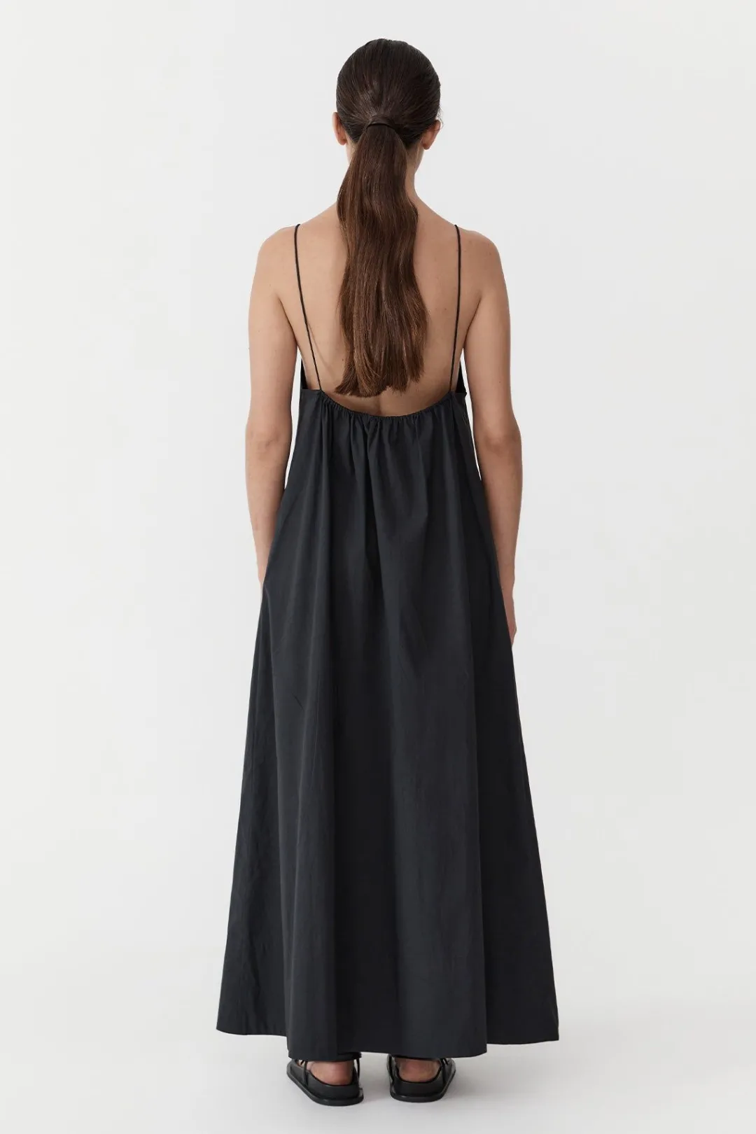 Dresses*St. Agni Relaxed Drawstring Dress - Black