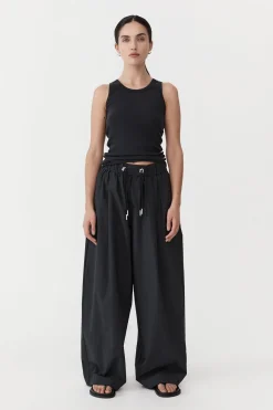 Pants*St. Agni Relaxed Drawstring Pants - Black