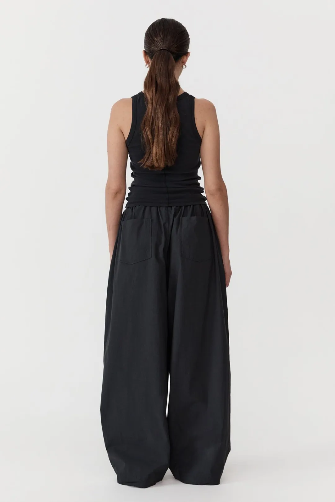 Pants*St. Agni Relaxed Drawstring Pants - Black