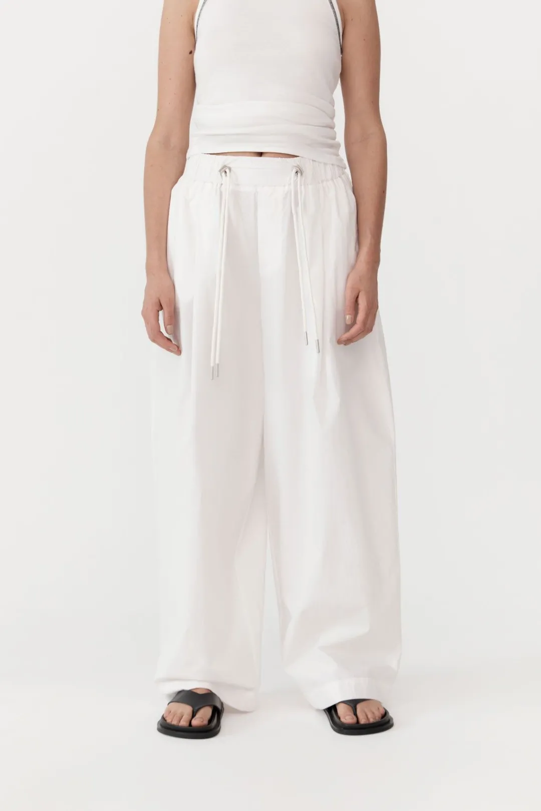 Pants*St. Agni Relaxed Drawstring Pants - White