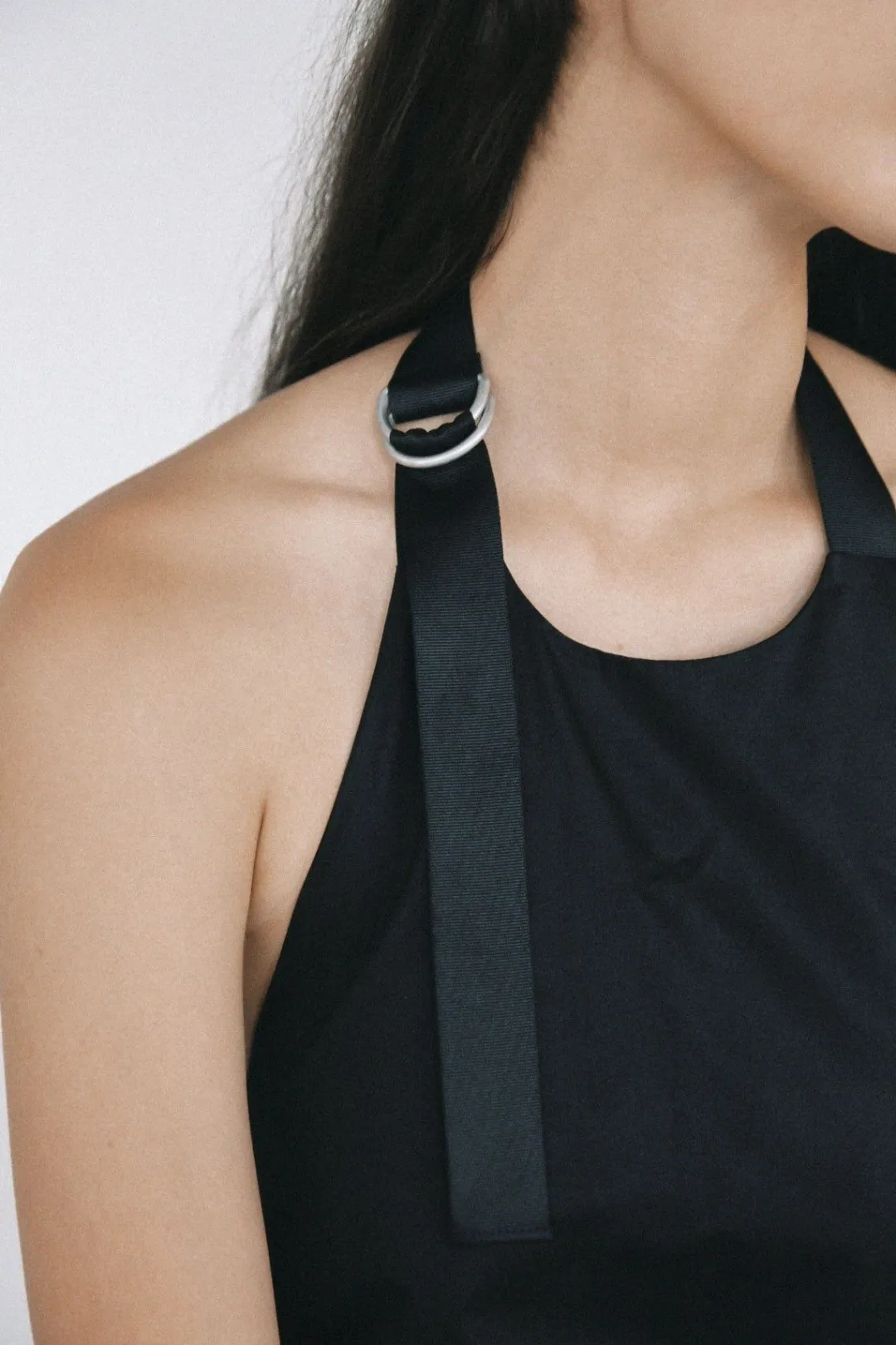 Dresses*St. Agni Ring Detail Halter Dress - Black