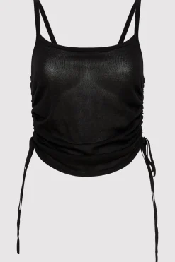 Singlets*St. Agni Ruched Tank - Black