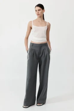 Knitwear*St. Agni Ruched Tank - White