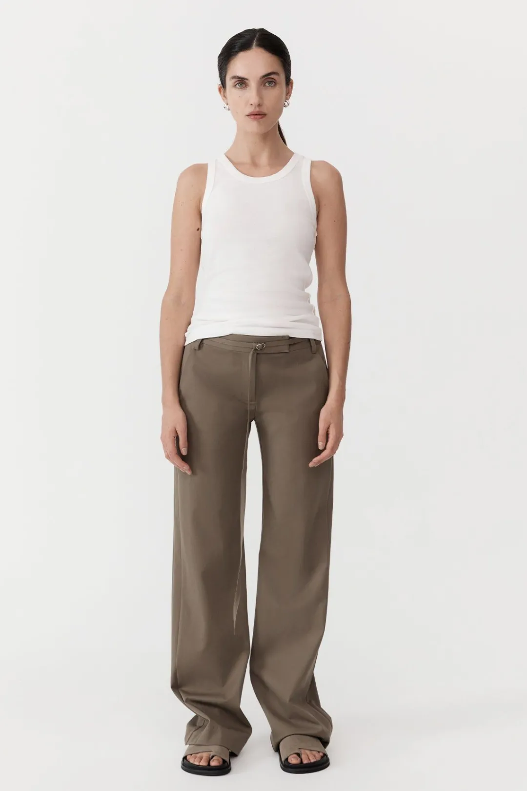 Pants*St. Agni 90s Panelled Pants - Kelp